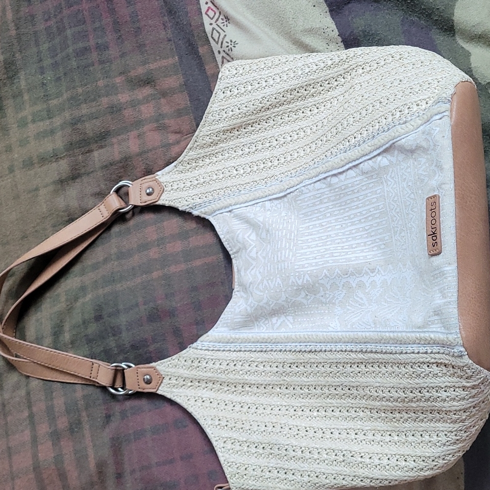 Sakroots straw purse